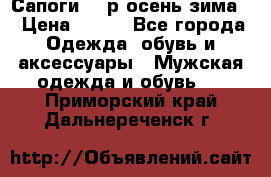 Сапоги 35 р.осень-зима  › Цена ­ 700 - Все города Одежда, обувь и аксессуары » Мужская одежда и обувь   . Приморский край,Дальнереченск г.